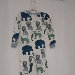 Little Planet Certified Organic Cotton Zip Front No Feet PJs